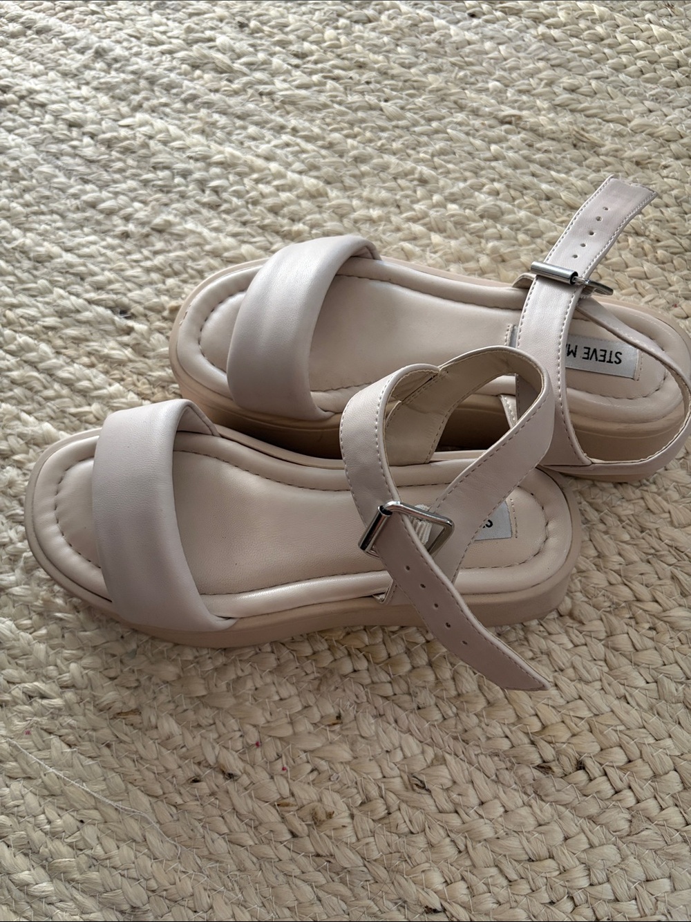 Steve Madden Nude Platform Sandals | Size 5